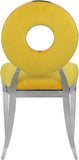 Carousel Velvet Dining Chair Set - Modern Gold Stainless Steel Frame with Plush Comfort Design