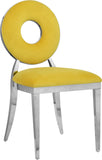 Carousel Velvet Dining Chair Set - Modern Gold Stainless Steel Frame with Plush Comfort Design