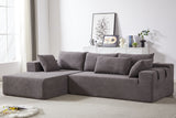 NOUVA 108" Chenille Left Chaise Sectional