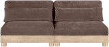 Turin - Chenille Fabric Upholstered Modular Sectional - Brown