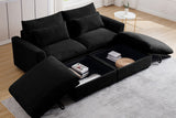 PERTH 86" Loveseat with 2 Ottomans