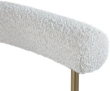 Blake Contemporary Dining Chairs Set of 2 - Stylish Soft Faux Leather and Durable Metal Frame