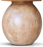 Halton Solid Acacia Wood Dining Table - Stunning Mid Century Design with Rustic Bleached Finish