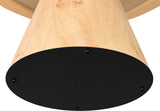 Linette Solid Ash Burl Wood Dining Table - Mid Century Modern Design with Elegant Tapered Base