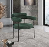 Blake Contemporary Dining Chairs Set of 2 - Stylish Soft Faux Leather and Durable Metal Frame