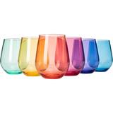 European Style Crystal, Stemless Wine Glasses, 15oz