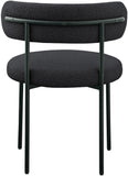Beacon Boucle Fabric Dining Chair Set - Contemporary Design with Sturdy Iron Frame for Comfort