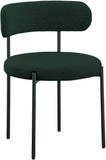 Beacon Boucle Fabric Dining Chair Set - Contemporary Design with Sturdy Iron Frame for Comfort