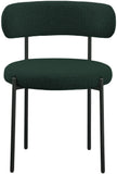 Beacon Boucle Fabric Dining Chair Set - Contemporary Design with Sturdy Iron Frame for Comfort