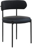 Beacon Boucle Fabric Dining Chair Set - Contemporary Design with Sturdy Iron Frame for Comfort