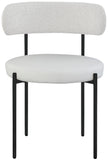 Beacon Boucle Fabric Dining Chair Set - Contemporary Design with Sturdy Iron Frame for Comfort