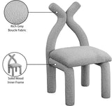 Xena Accent Chair – Luxurious Boucle Fabric, Solid Wood Frame, Contemporary Design for Elegant Spaces