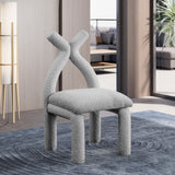 Xena Accent Chair – Luxurious Boucle Fabric, Solid Wood Frame, Contemporary Design for Elegant Spaces