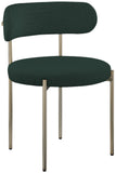 Beacon Boucle Fabric Dining Chair Set - Contemporary Design with Sturdy Iron Frame for Comfort