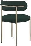 Beacon Boucle Fabric Dining Chair Set - Contemporary Design with Sturdy Iron Frame for Comfort