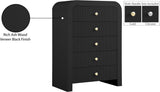 Artisto Contemporary Chest with Rich Ash Veneer Finish and Versatile Gold & Chrome Handles