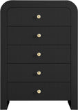 Artisto Contemporary Chest with Rich Ash Veneer Finish and Versatile Gold & Chrome Handles