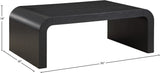 Artisto Contemporary Coffee Table with Rich Ash Veneer Finish - Stylish Curved Design for Modern Homes