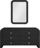 Artisto Ash Veneer Contemporary Mirror - Elegant Curved Design for Stylish Home Organization