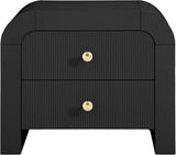 Artisto Contemporary Night Stand with Rich Ash Veneer Finish and Dual Handle Options for Style