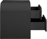 Artisto Contemporary Night Stand with Rich Ash Veneer Finish and Dual Handle Options for Style