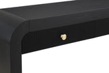 Artisto Contemporary Console Table with Elegant Ash Veneer Finish and Versatile Handle Options