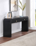 Artisto Contemporary Console Table with Elegant Ash Veneer Finish and Versatile Handle Options