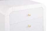 Artisto Contemporary Chest with Rich Ash Veneer Finish and Versatile Gold & Chrome Handles