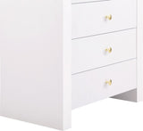 Artisto Contemporary Chest with Rich Ash Veneer Finish and Versatile Gold & Chrome Handles