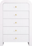 Artisto Contemporary Chest with Rich Ash Veneer Finish and Versatile Gold & Chrome Handles