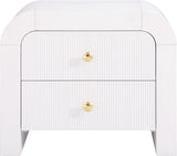 Artisto Contemporary Night Stand with Rich Ash Veneer Finish and Dual Handle Options for Style