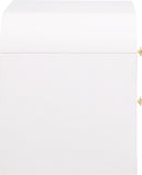 Artisto Contemporary Night Stand with Rich Ash Veneer Finish and Dual Handle Options for Style