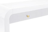 Artisto Contemporary Console Table with Elegant Ash Veneer Finish and Versatile Handle Options