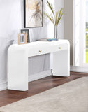 Artisto Contemporary Console Table with Elegant Ash Veneer Finish and Versatile Handle Options