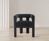 Athena Velvet Dining Chair - Modern Elegance with Soft Boucle Fabric for Stylish Dining Experiences