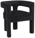Athena Velvet Dining Chair - Modern Elegance with Soft Boucle Fabric for Stylish Dining Experiences