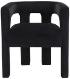 Athena Velvet Dining Chair - Modern Elegance with Soft Boucle Fabric for Stylish Dining Experiences