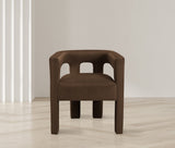 Athena Velvet Dining Chair - Modern Elegance with Soft Boucle Fabric for Stylish Dining Experiences