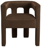 Athena Velvet Dining Chair - Modern Elegance with Soft Boucle Fabric for Stylish Dining Experiences