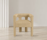 Athena Velvet Dining Chair - Modern Elegance with Soft Boucle Fabric for Stylish Dining Experiences