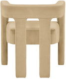 Athena Velvet Dining Chair - Modern Elegance with Soft Boucle Fabric for Stylish Dining Experiences