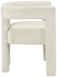 Athena Velvet Dining Chair - Modern Elegance with Soft Boucle Fabric for Stylish Dining Experiences
