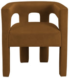 Athena Velvet Dining Chair - Modern Elegance with Soft Boucle Fabric for Stylish Dining Experiences
