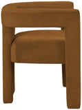 Athena Velvet Dining Chair - Modern Elegance with Soft Boucle Fabric for Stylish Dining Experiences
