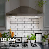 CIARRA Powerful Set: 30 Inch Wall Mount Range Hood + 30 Inch Built-In Induction Cooktop(CAS75206P+CABIH304B)