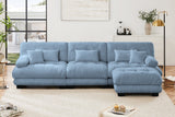 CLOUDIES 134" 3 Seater Sofa with 1 Ottoman