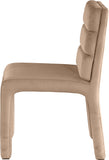 Kai Dining Chair Set of 2 - Luxurious Velvet Upholstery with Channel Tufting for Ultimate Comfort
