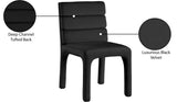 Kai Dining Chair Set of 2 - Luxurious Velvet Upholstery with Channel Tufting for Ultimate Comfort