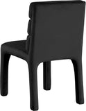 Kai Dining Chair Set of 2 - Luxurious Velvet Upholstery with Channel Tufting for Ultimate Comfort