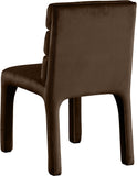 Kai Dining Chair Set of 2 - Luxurious Velvet Upholstery with Channel Tufting for Ultimate Comfort
